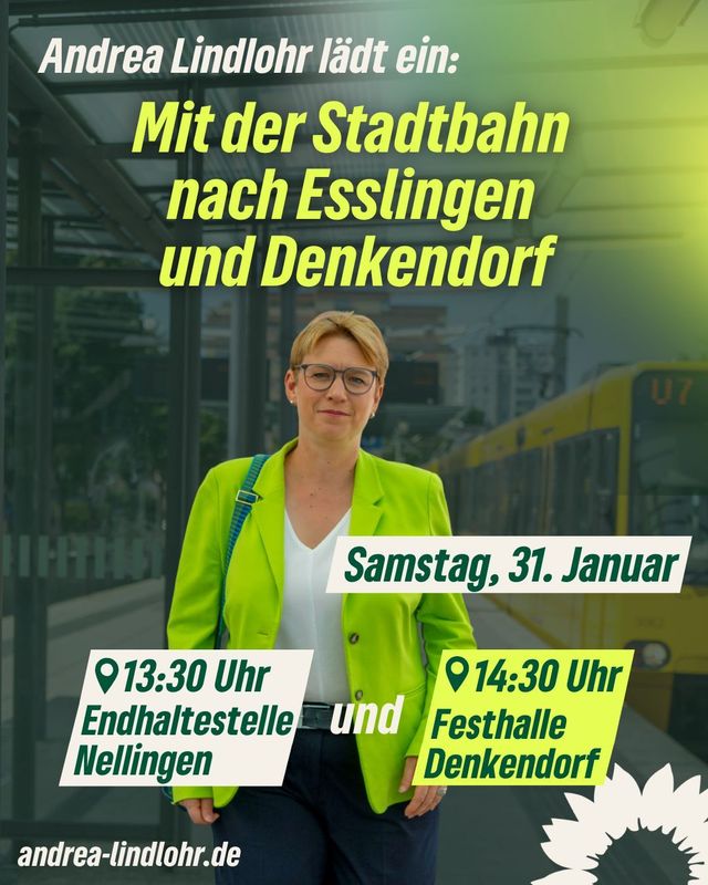 Mit der Stadtbahn von Esslingen nach Denkendorf